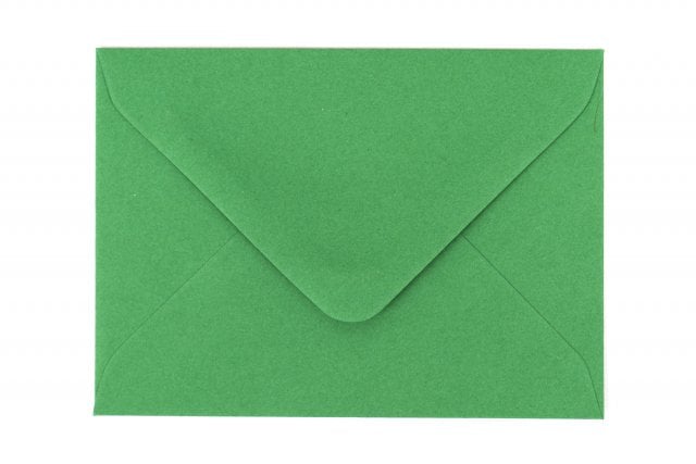 Envelopes 65x94mm, verde escuro