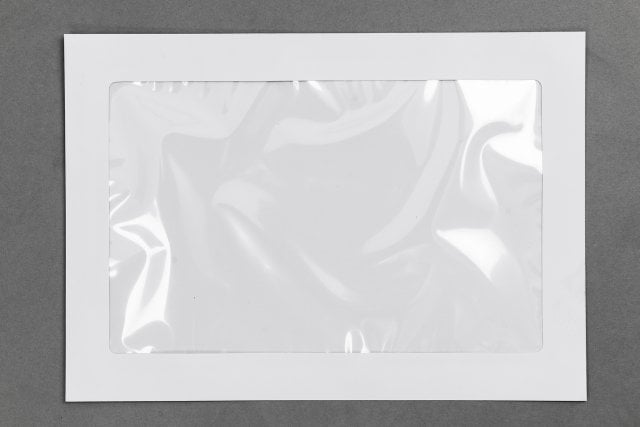 Envelopes DIN C4 com janela panorâmica, branco