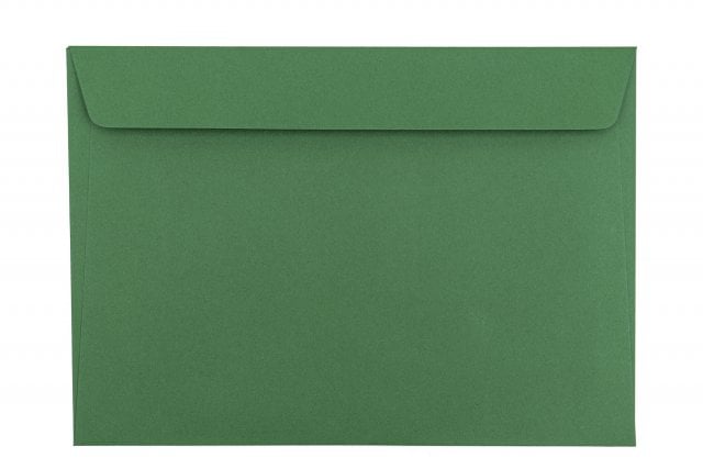 Envelopes DIN C5 adesivos, verde escuro