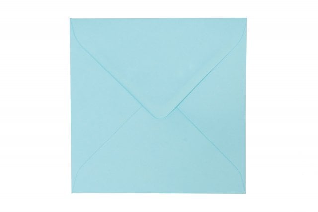 Envelopes quadrados 155x155 mm, azul pastel