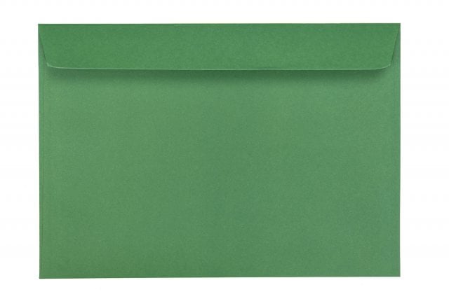 Envelopes DIN C5 adesivos, impressos em verde