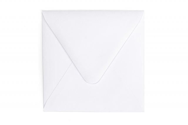 Envelopes quadrados 113x113 mm, brancos