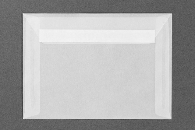 Envelopes DIN B6 adesivos, transparentes