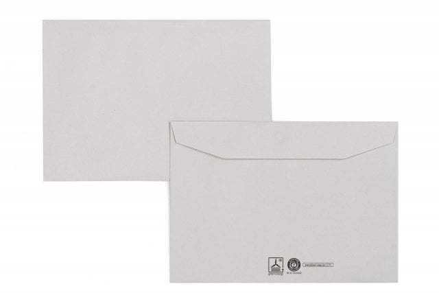 Envelopes DIN C5, cinzento reciclado