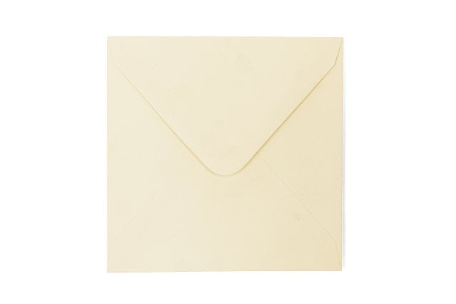 Envelopes quadrados 110x110 mm, creme