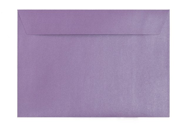 Envelopes DIN C5 adesivos, roxo madrepérola