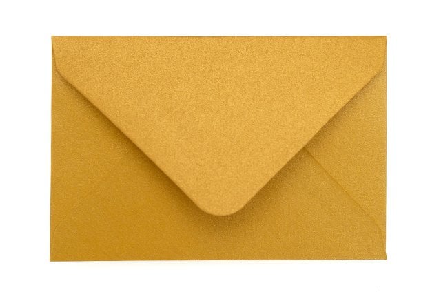 Envelopes 65x94mm, dourados