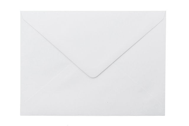 Envelopes 133 x 184 mm (5 x 7 polegadas), brancos