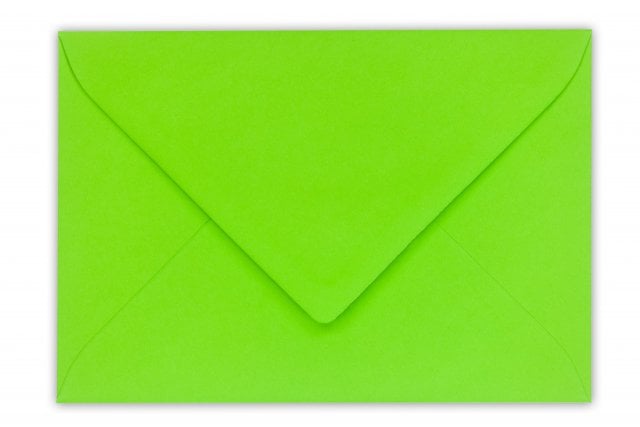 Envelopes DIN C6, verde claro