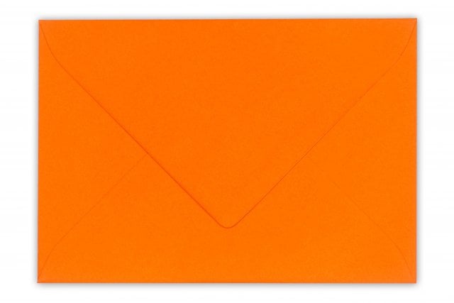 Envelopes DIN C6, cor de laranja