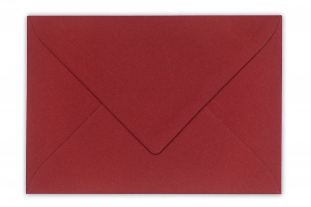 Envelopes DIN C6, vermelho escuro