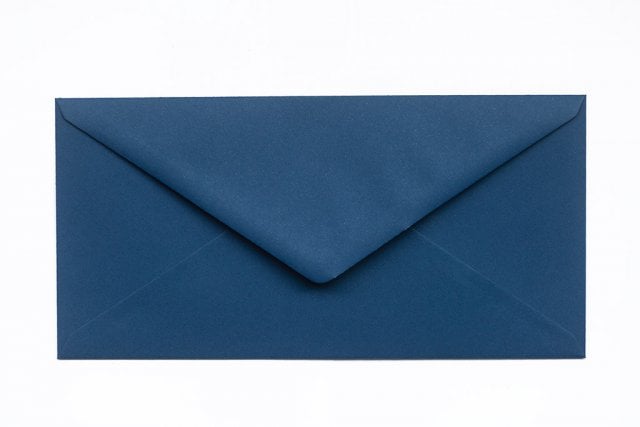 Envelopes DIN longos, azul escuro