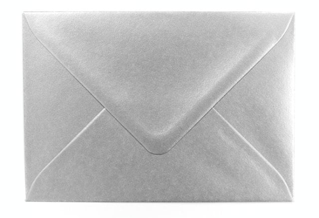 Envelopes DIN C6, prateados