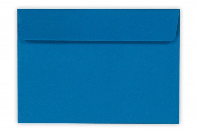 Envelopes DIN C6 adesivos, azul royal