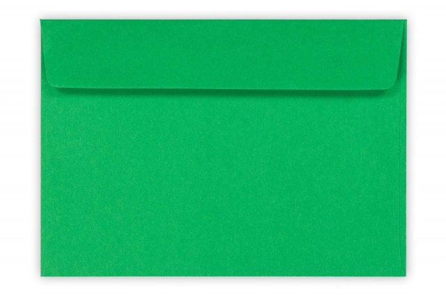 Envelopes DIN C6 adesivos, verde