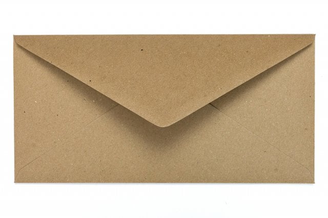 Envelopes DIN longos, papel kraft