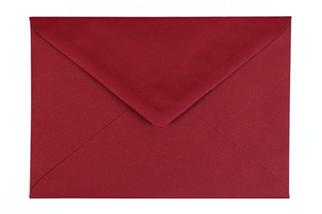 Envelopes DIN C5, vermelho escuro