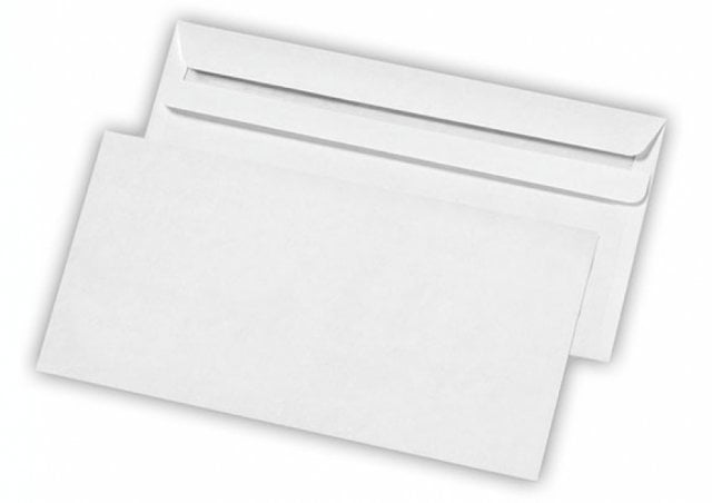 Envelopes DIN longos, brancos