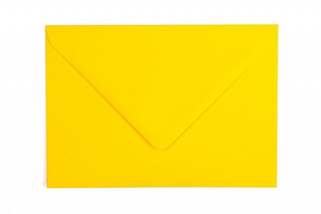 Envelopes DIN C6, amarelo-laranja