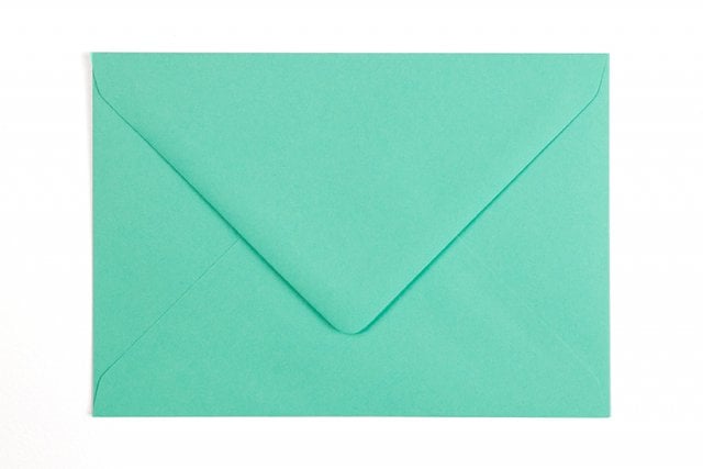 Envelopes DIN C6, azul-verde