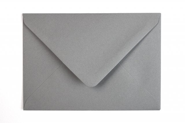 Envelopes DIN C6, cinzento escuro