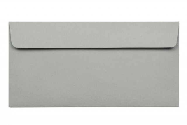Envelopes DIN adesivos longos, cinzentos