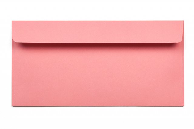 Envelopes DIN adesivos longos, cor-de-rosa