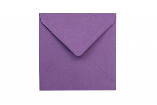 Envelopes quadrados 130x130 mm, roxo