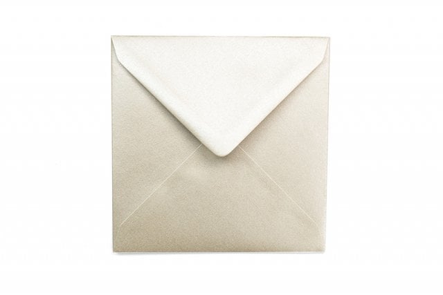 Envelopes quadrados 130x130 mm, madrepérola