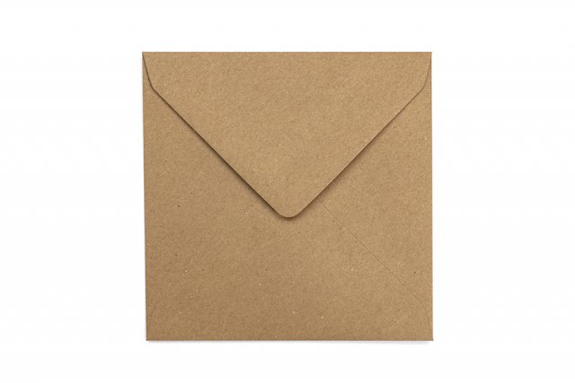 Envelopes quadrados 155x155 mm, papel kraft