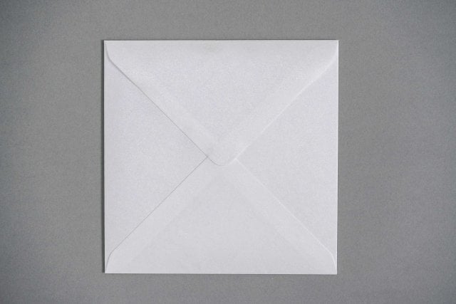 Envelopes quadrados 155x155 mm, madrepérola