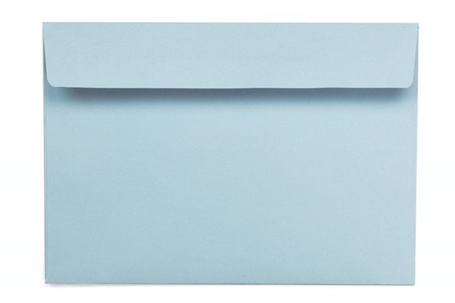 Envelopes DIN C6 adesivos, azul claro