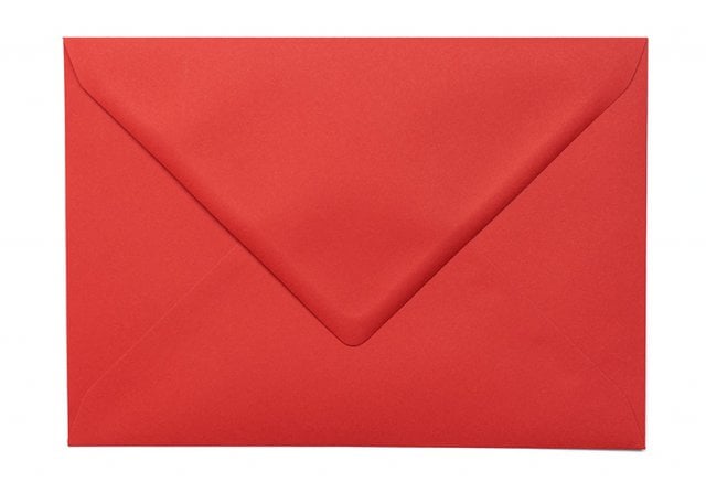Envelopes DIN C5, vermelho