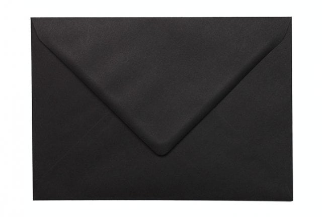 Envelopes DIN C5, preto