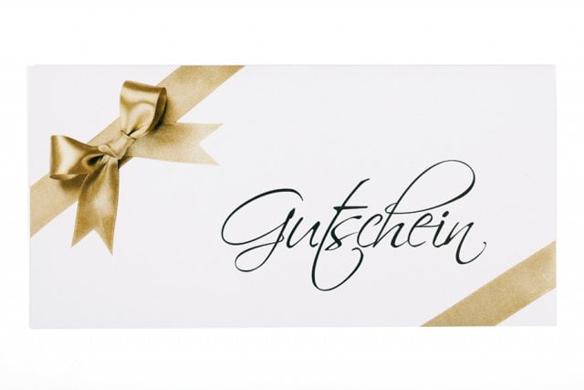 Envelopes DIN compridos, brancos com impressão, voucher