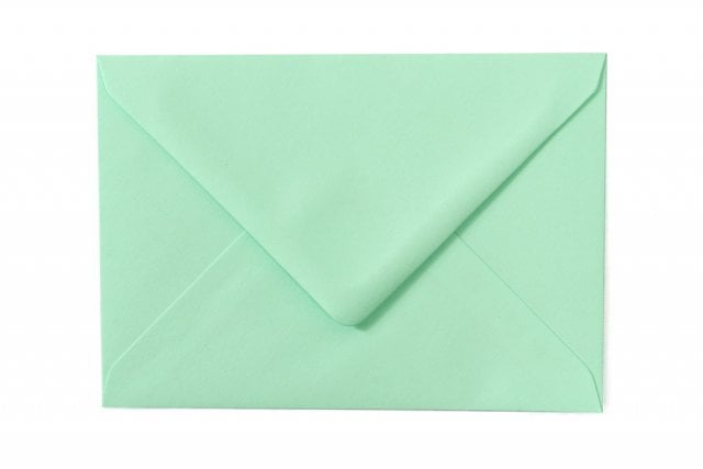 Envelopes DIN C6, verde pastel