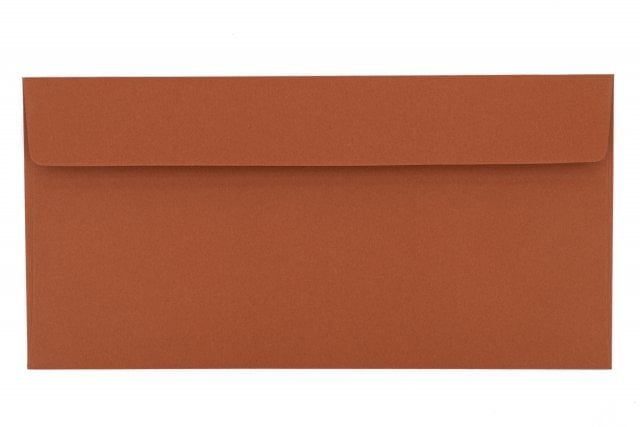 Envelopes DIN adesivos longos, terracota