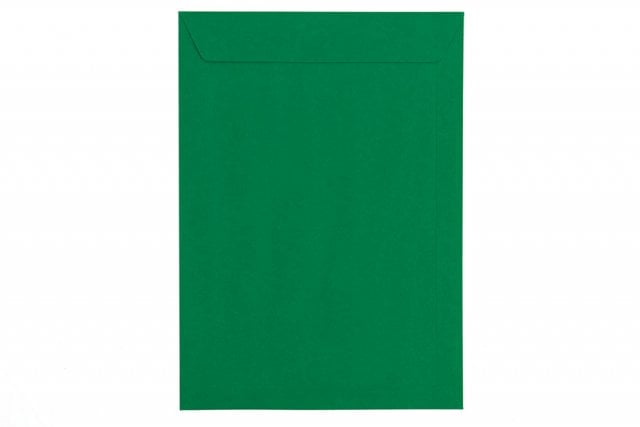 Envelopes DIN C4 adesivos, verde escuro