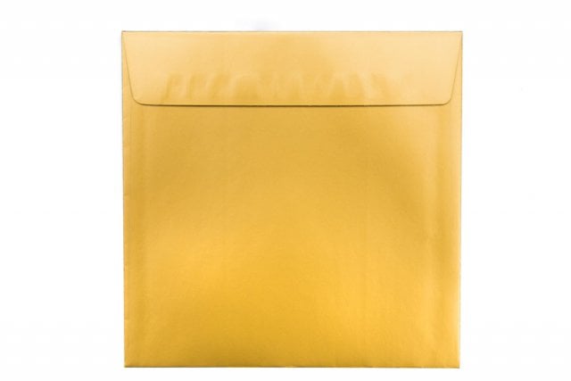 Envelopes quadrados 160x160 mm, dourados
