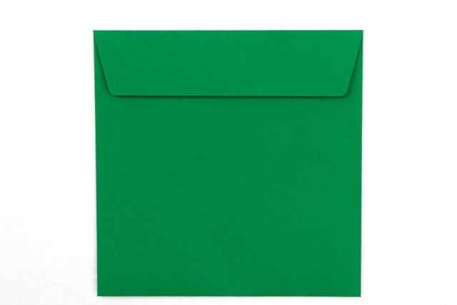 Envelopes quadrados 160x160 mm, verde