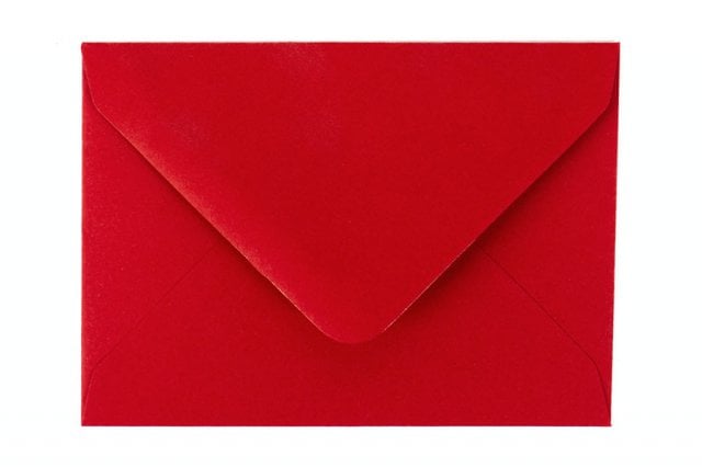 Envelopes DIN C7, vermelho escuro