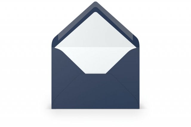 Envelopes DIN B6, azul escuro com forro