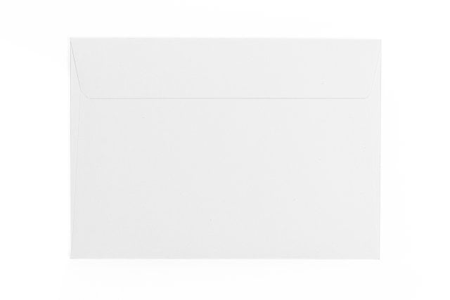 Envelopes DIN B6 adesivos, brancos