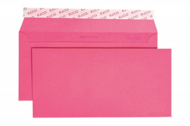 Envelopes Elco DIN longo+ adesivo, vermelho Eosin