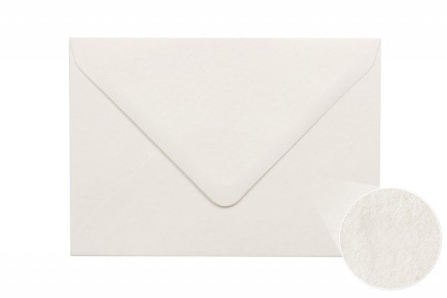 Envelopes DIN C6, branco, textura martelada