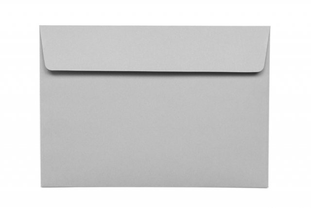 Envelopes DIN C6 adesivos, cinzento claro