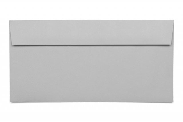 Envelopes DIN adesivos longos, cinzento claro
