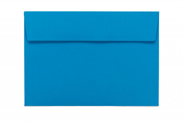 Envelopes DIN C6 adesivos, azul