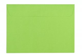 Envelopes DIN C5 adesivos, verde