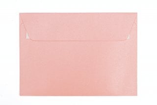 Envelopes DIN C6 adesivos, cor-de-rosa madrepérola